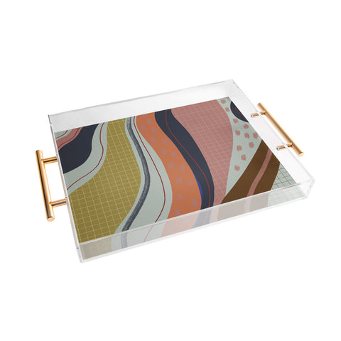 Viviana Gonzalez Retro Fusion 01 Acrylic Tray