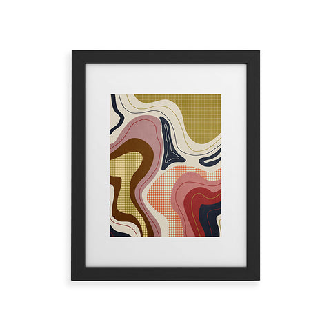 Viviana Gonzalez Retro Fusion 02 Framed Art Print