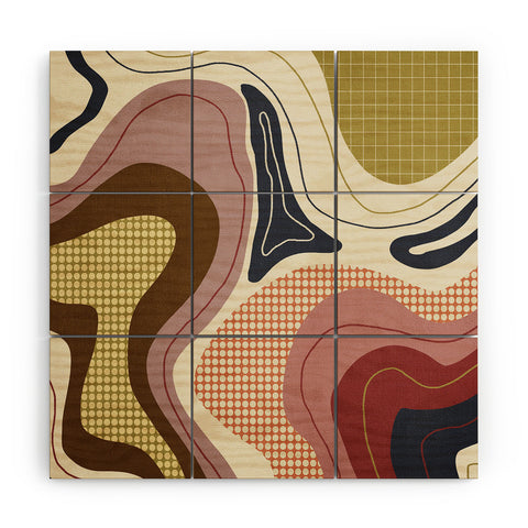 Viviana Gonzalez Retro Fusion 02 Wood Wall Mural