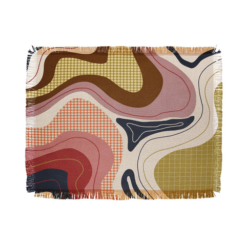 Viviana Gonzalez Retro Fusion 02 Throw Blanket