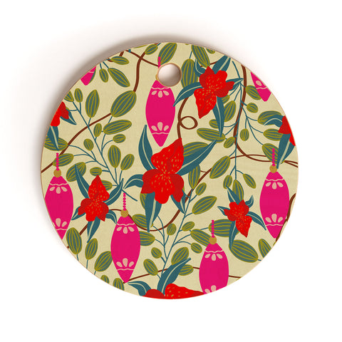 Viviana Gonzalez Retro kitsch 01 Cutting Board Round