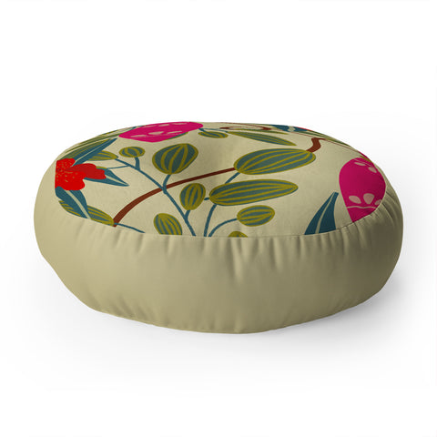 Viviana Gonzalez Retro kitsch 01 Floor Pillow Round