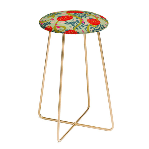 Viviana Gonzalez Retro kitsch 02 Counter Stool