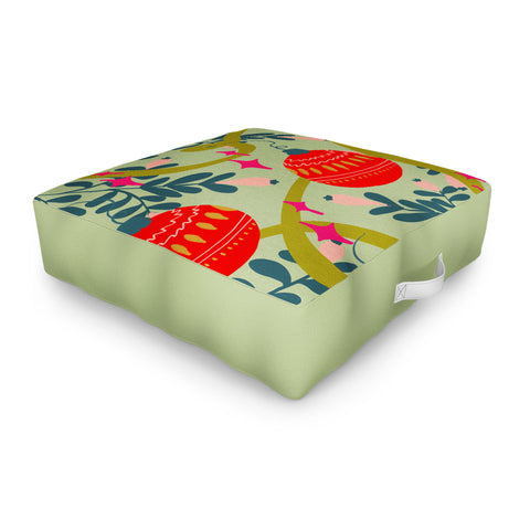 Viviana Gonzalez Retro kitsch 02 Outdoor Floor Cushion