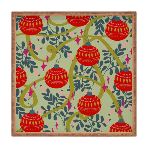 Viviana Gonzalez Retro kitsch 02 Square Tray