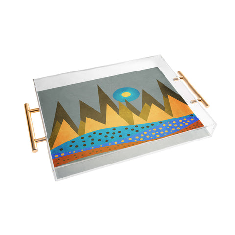 Viviana Gonzalez Retro Landscape I Acrylic Tray