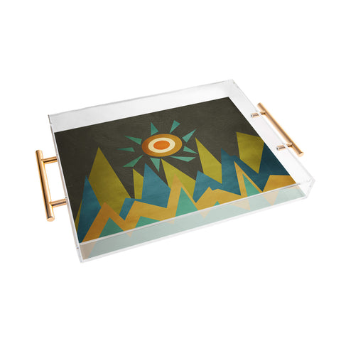 Viviana Gonzalez Retro Landscape II Acrylic Tray