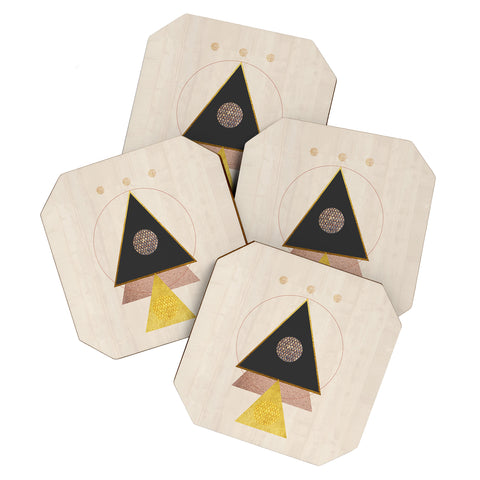 Viviana Gonzalez Rustic neutrals Coaster Set