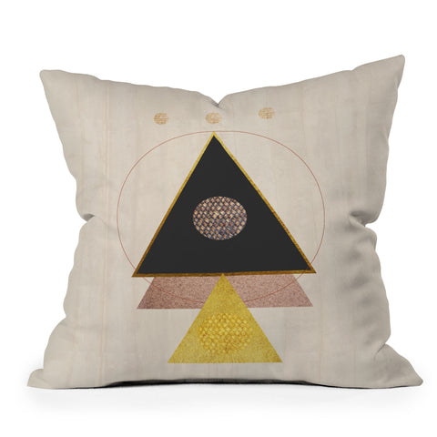 Viviana Gonzalez Rustic neutrals Outdoor Throw Pillow