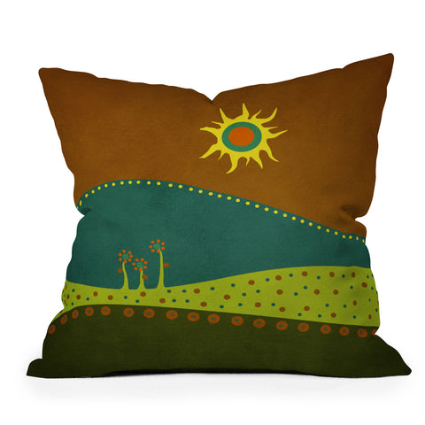 Viviana Gonzalez Spring Landscape 1 Outdoor Throw Pillow