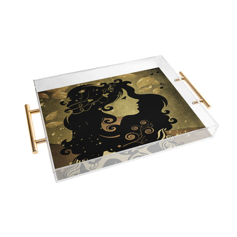 Viviana Gonzalez Spring Rain Acrylic Tray