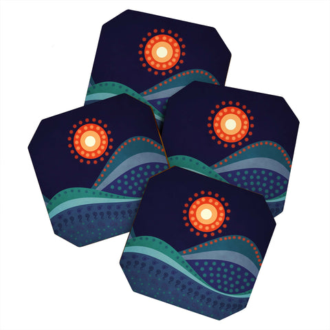 Viviana Gonzalez Summer Night Coaster Set