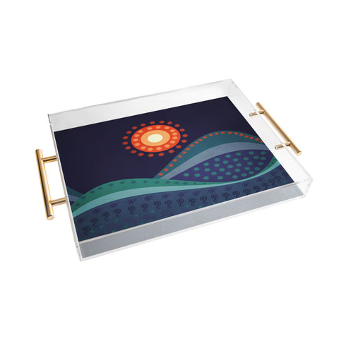 Viviana Gonzalez Summer Night Acrylic Tray