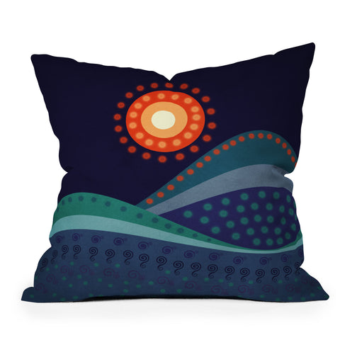 Viviana Gonzalez Summer Night Outdoor Throw Pillow