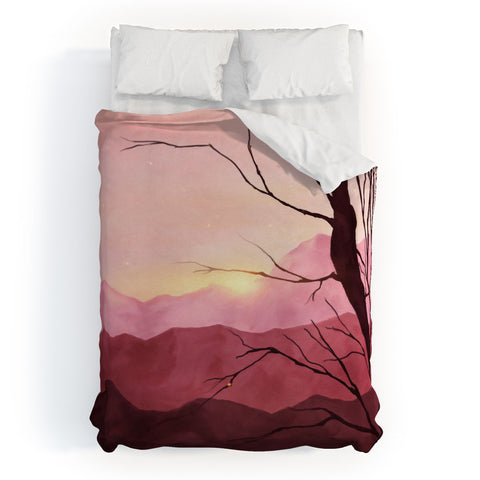 Viviana Gonzalez Sunset and Landscape Duvet Cover