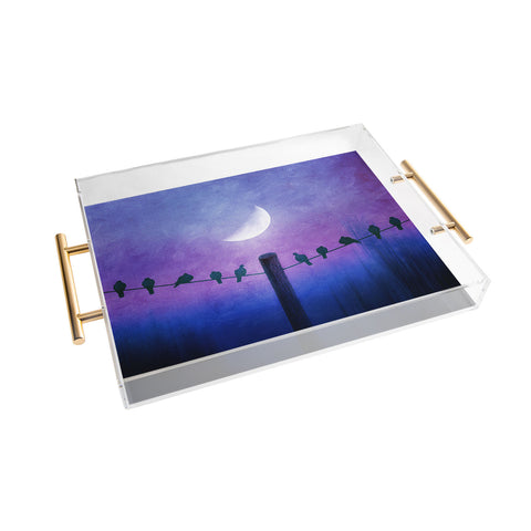 Viviana Gonzalez Symphony In Purple Acrylic Tray