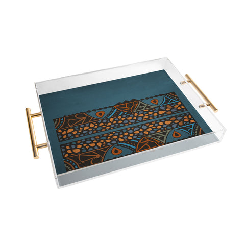 Viviana Gonzalez Textures Abstract 13 Acrylic Tray