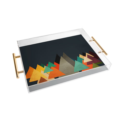 Viviana Gonzalez Textures Abstract 14 Acrylic Tray