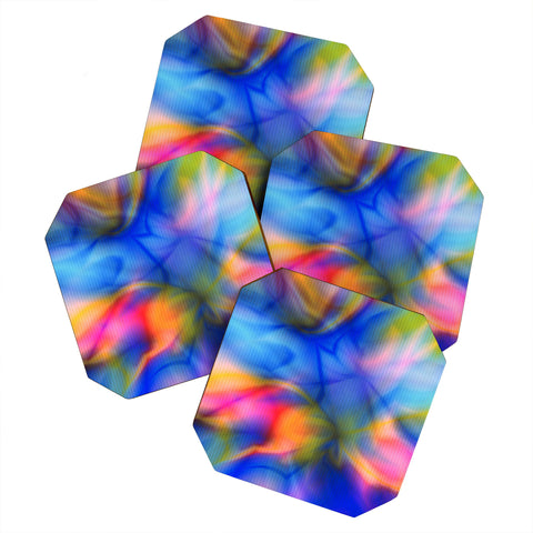 Viviana Gonzalez Textures Abstract 20 Coaster Set