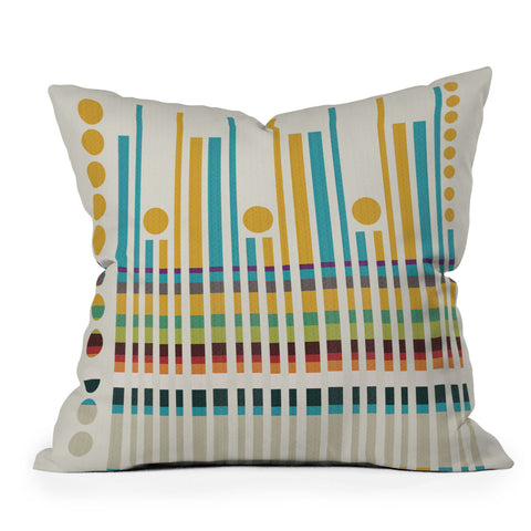 Viviana Gonzalez Textures Abstract 5 Outdoor Throw Pillow