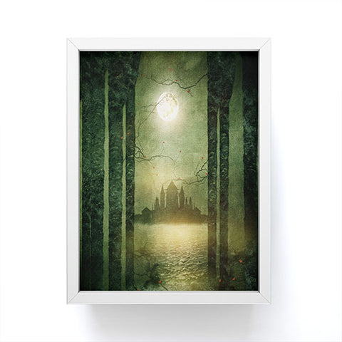 Viviana Gonzalez The moon is singing Framed Mini Art Print