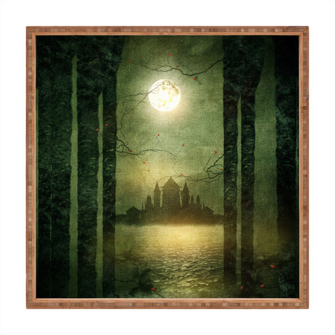 Viviana Gonzalez The moon is singing Square Tray