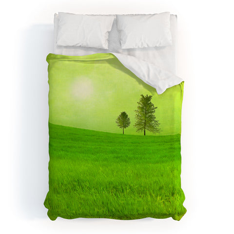 Viviana Gonzalez Trees And Shinning Field I Duvet Cover
