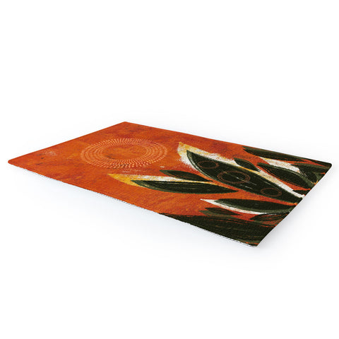 Viviana Gonzalez Tropical Boho Leaves 02 Area Rug
