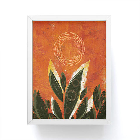Viviana Gonzalez Tropical Boho Leaves 02 Framed Mini Art Print