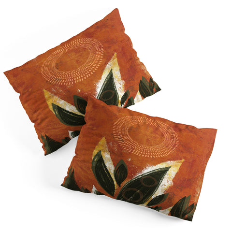 Viviana Gonzalez Tropical Boho Leaves 02 Pillow Shams