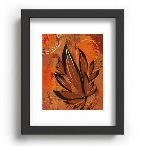 Viviana Gonzalez Tropical Boho Leaves Recessed Framing Rectangle