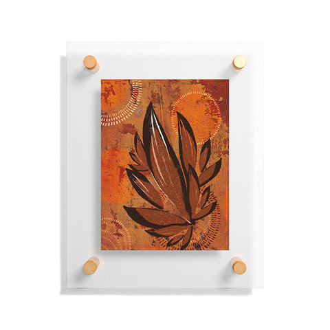 Viviana Gonzalez Tropical Boho Leaves Floating Acrylic Print