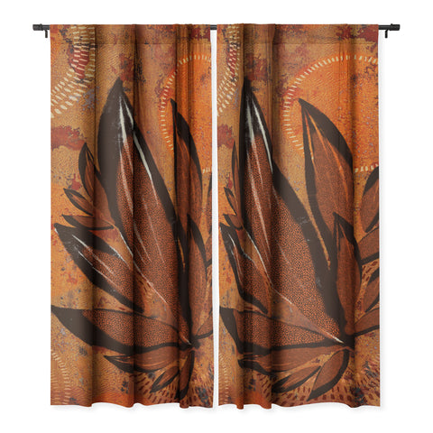 Viviana Gonzalez Tropical Boho Leaves Blackout Non Repeat