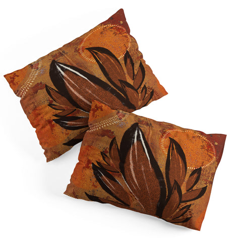 Viviana Gonzalez Tropical Boho Leaves Pillow Shams