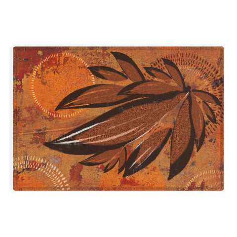 Viviana Gonzalez Tropical Boho Leaves Outdoor Rug