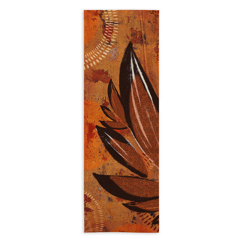 Viviana Gonzalez Tropical Boho Leaves Yoga Towel