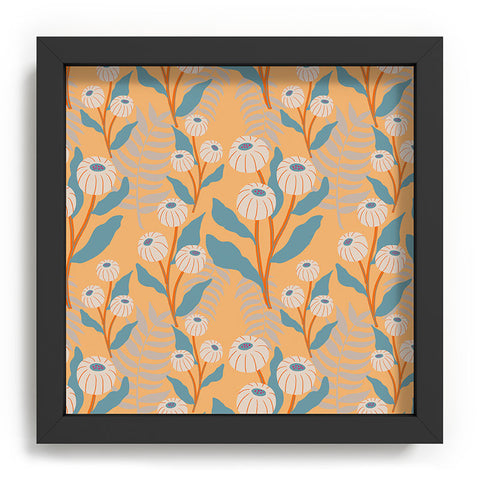 Viviana Gonzalez Tropical Wild Flowers Recessed Framing Square