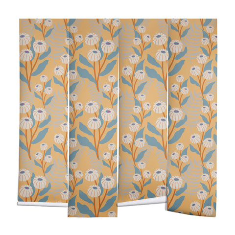 Viviana Gonzalez Tropical Wild Flowers Wall Mural