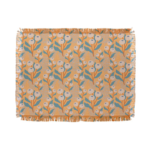 Viviana Gonzalez Tropical Wild Flowers Throw Blanket