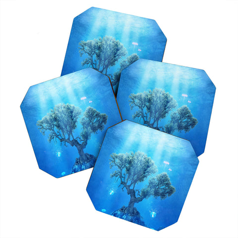Viviana Gonzalez Underwater Tree Coaster Set