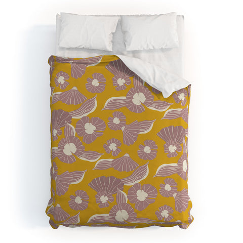 Viviana Gonzalez Vintage Flowers day Duvet Cover