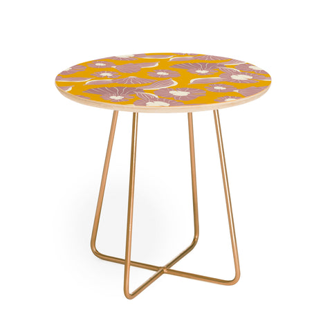 Viviana Gonzalez Vintage Flowers day Round Side Table