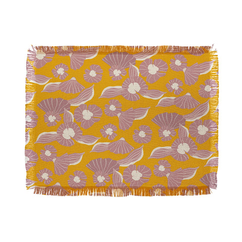 Viviana Gonzalez Vintage Flowers day Throw Blanket