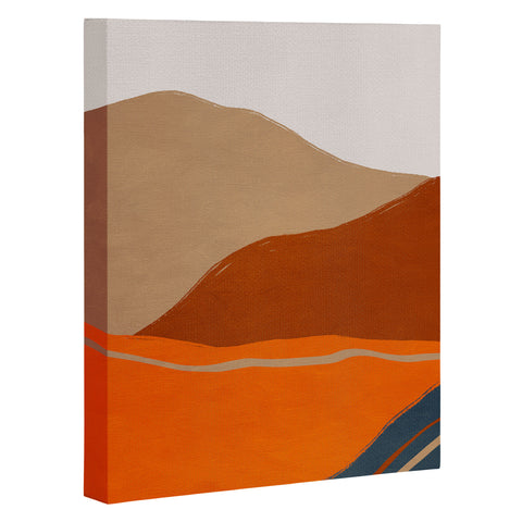 Viviana Gonzalez Vintage Minimal Mountains 2 Art Canvas