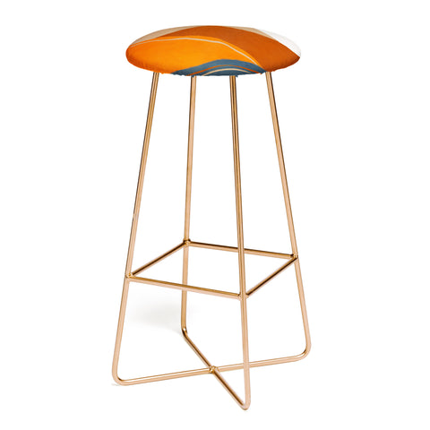 Viviana Gonzalez Vintage Minimal Mountains 2 Bar Stool