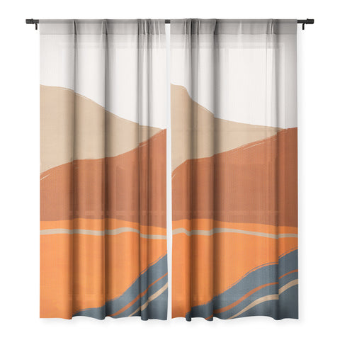 Viviana Gonzalez Vintage Minimal Mountains 2 Sheer Non Repeat