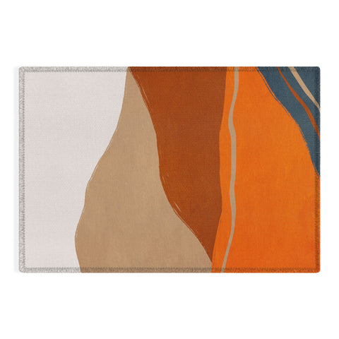 Viviana Gonzalez Vintage Minimal Mountains 2 Outdoor Rug