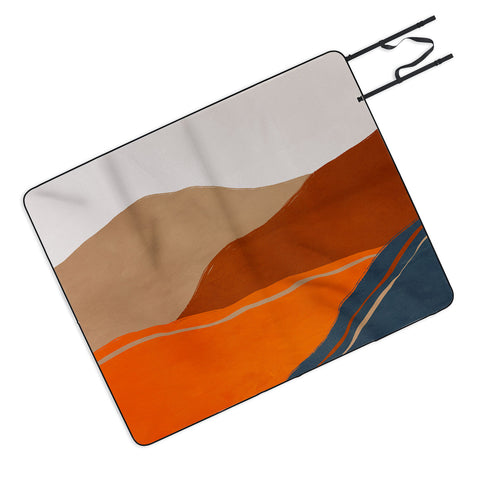 Viviana Gonzalez Vintage Minimal Mountains 2 Picnic Blanket