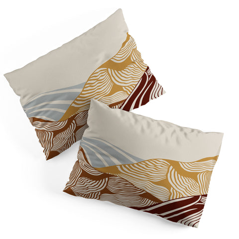 Viviana Gonzalez Vintage Mountains Line Art 03 Pillow Shams