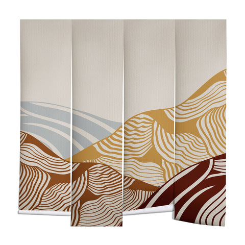 Viviana Gonzalez Vintage Mountains Line Art 03 Wall Mural